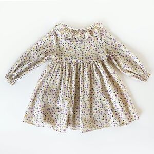 Kiabi Toddler Elegant Floral Velvet Dress